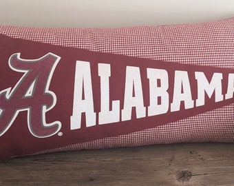 pennant pillow. University of Alabama pennant. school pennant. school spirit. graduation. student. alumni.