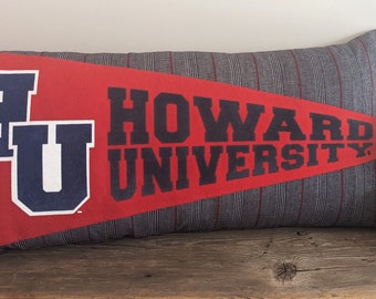 pennant pillow. Howard University pennant. school pennant. school spirit. graduation. student. alumni.