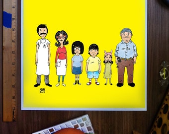 Bob's Burgers staff photo featuring their best customer