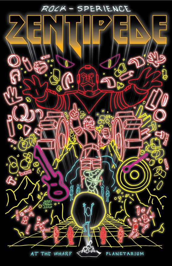 SHOW BY ROCK スティックポスター Bob's Burgers - Zentipede Rock-sperience Laser Lightshow Concert