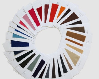 Gewachste Baumwollleinwand Swatch Kit | 30 Farbmuster zum Nähen, Handtaschen, Kunsthandwerk