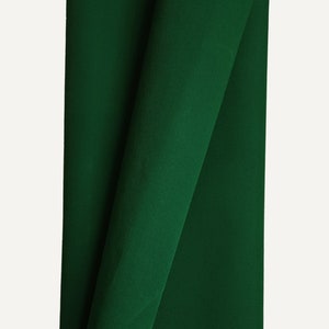 Tissu sergé de coton ciré VERT FEUILLE - Vendu par incréments de 1/2 mètre Matériau durable pour sacs, rembourrage et travaux manuels