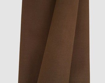 Waxed Canvas Fabric - Spice Brown