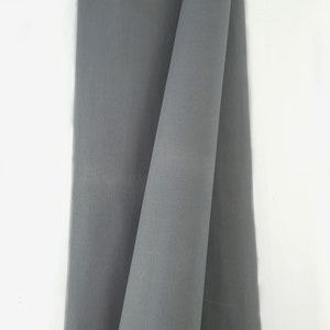 SILVER GRAY Cotton Waxed Twill Fabric - Sold in 1/2 Yard Increments  Durable Material for Bags, Upholstery & Crafts