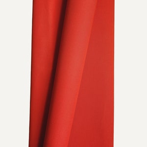 Tissu sergé de coton ciré ORANGE VERMILLON - Vendu par incréments de 1/2 mètre Matériau durable pour sacs, rembourrage et travaux manuels