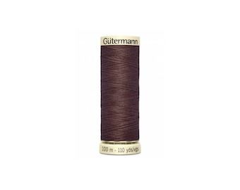 Hilo de poliéster Gutermann Sew All color marrón n.° 575