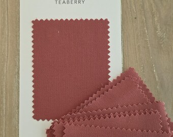 Teaberry Cotton Canvas Fabric | Medium to Heavyweight Upholstery, Bag Making, Sewing, Home Decor