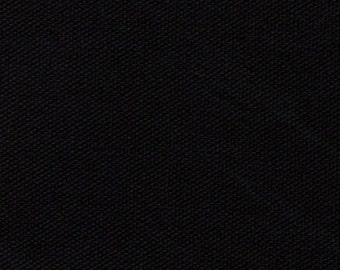 INK BLACK Cotton Canvas Fabric - Sold in 1/2 Yard Increments