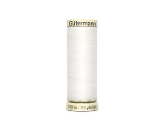 NU WHITE No. 20 - Gutermann Sew All Polyester Thread