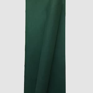 DEEP EMERALD GREEN Cotton Waxed Twill Fabric - Sold in 1/2 Yard Increments  Durable Material for Bags, Upholstery & Crafts