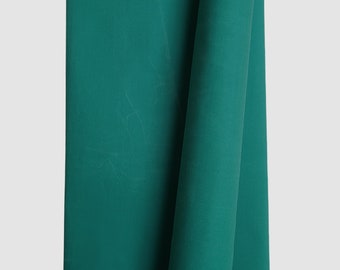 Peacock Green Waxed Twill Fabric