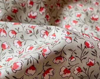 ORGANIC COTTON Quilter's Weight Cloud 9 Rosy Deco Denae - Sold in 1/2 yard increments