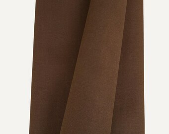 Waxed Canvas Fabric - Spice Brown 9-Inch Sample Cut