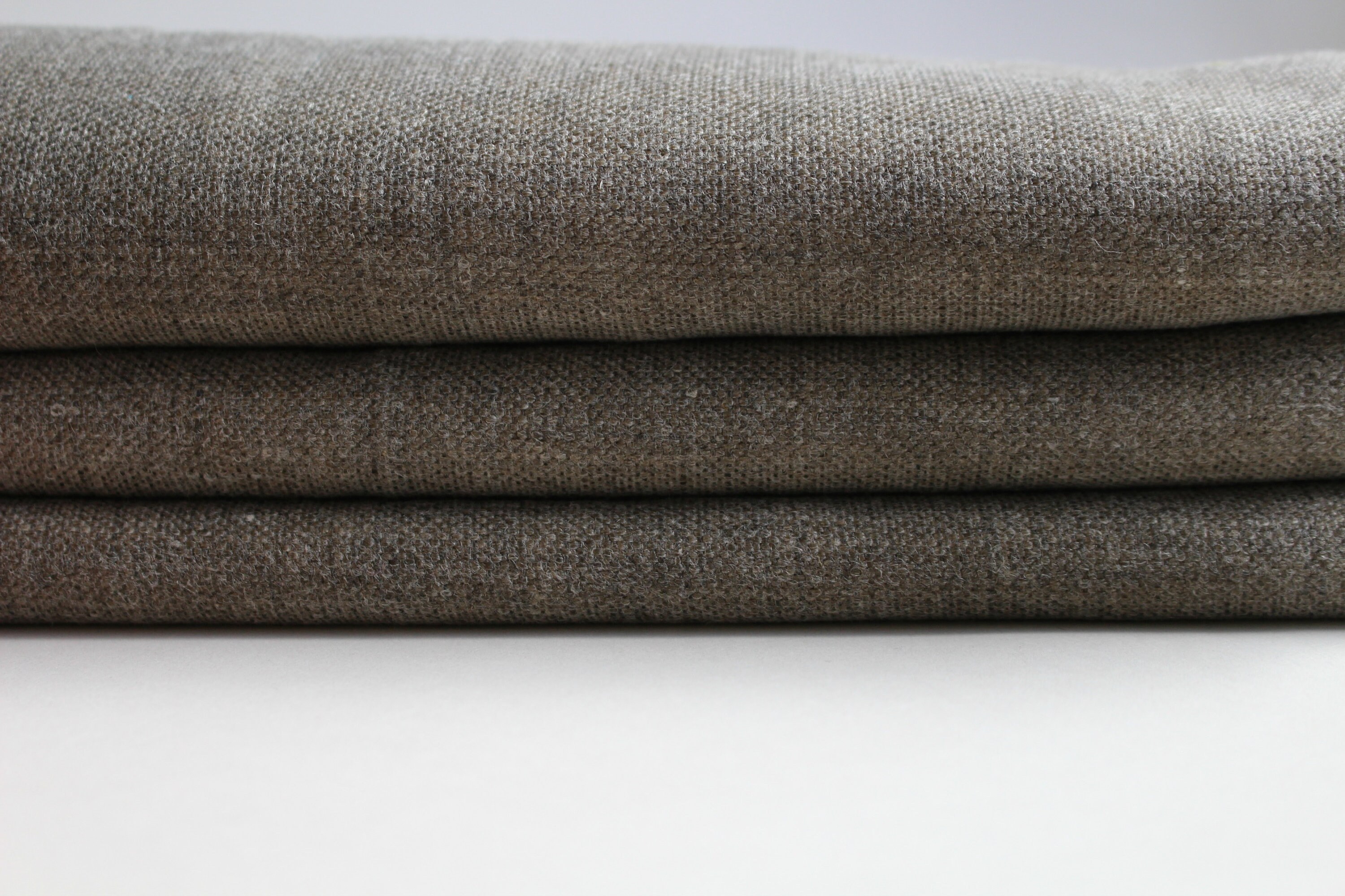 Hand Waxed Heavy Linen Fabric Flax 11oz. Etsy