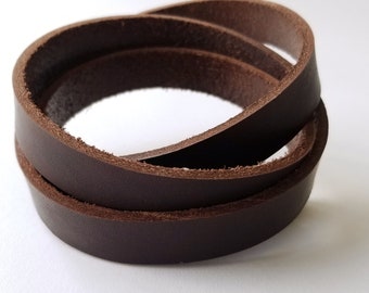 Espresso Brown Bridle Leather Strap - 6/7 oz. 55" - 60" Length