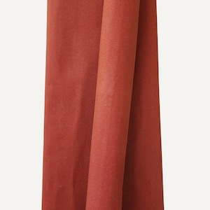 TERRA COTTA ORANGE Cotton Waxed Twill Fabric - Sold in 1/2 Yard Increments  Durable Material for Bags, Upholstery & Crafts