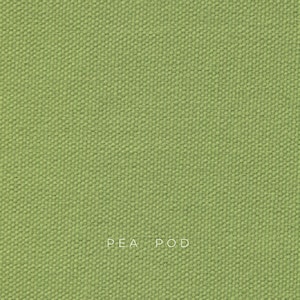 ORGANIC COTTON CANVAS Fabric - Sold in 1/2 yard increments Orange Yellow Green Pea Pod