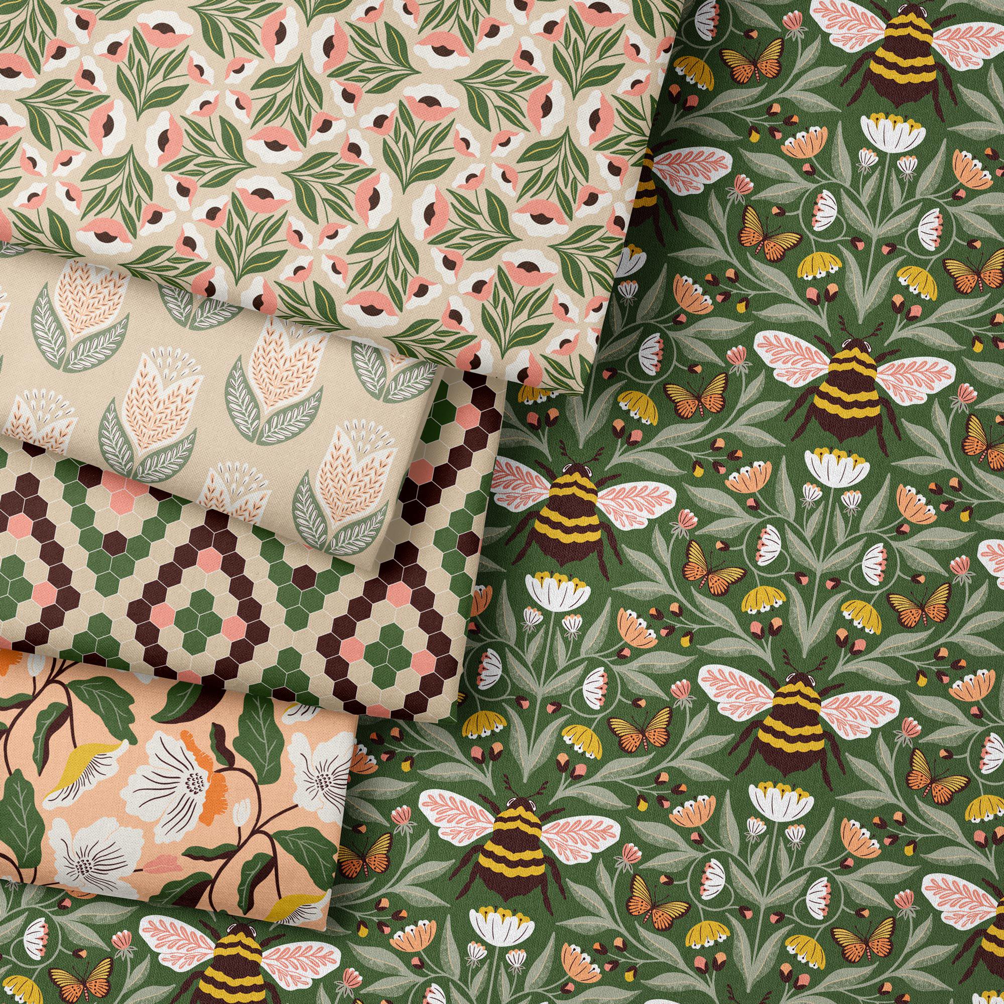 Irises - Peach - Honey Garden - Juliana Tipton - Cloud 9 Fabrics - Poplin Irises - Peach - Honey Garden - Juliana Tipton - Cloud 9 Fabrics - Poplin
