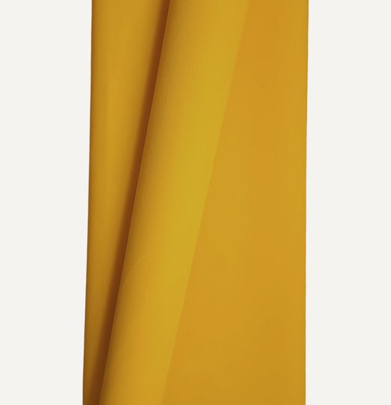 Sunflower Yellow Cotton Waxed Twill Fabric – Durable Upholstery, Bags, Crafts