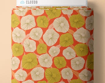 Organic Cotton Poppy Fields Collection - Red Blossom