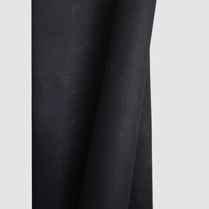 JET BLACK House Brand Waxed Cotton Corduroy Fabric - sold in 1/2 Yard Increments  Durable Material for Bags, Upholstery and Crafts