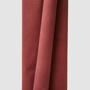 SEDONA RED House Brand Waxed Cotton Canvas Fabric - Sold in 1/2 Yard Increments  Durable Material for Bags, Upholstery & Crafts
