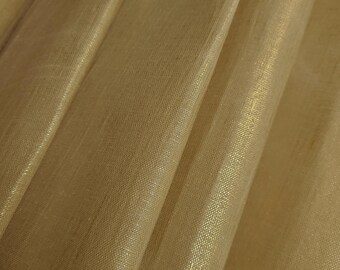 11 Inch Special Cut Waxed Linen - GOLD SHIMMER