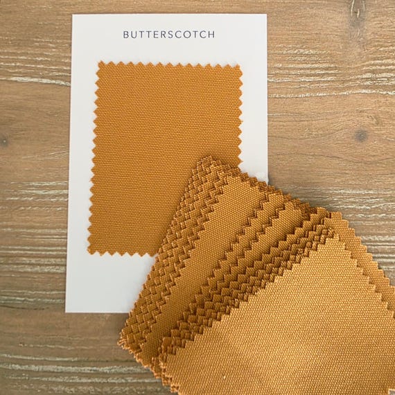 Butterscotch Cotton Canvas Fabric | Medium to Heavyweight Upholstery, Bag Making, Sewing, Home Decor