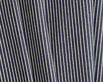 Heritage Workwear Indigo Stripe Cotton Denim Fabric 10oz.