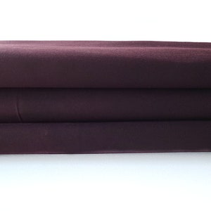 BURGUNDY Cotton Waxed Twill Fabric - Sold in 1/2 Yard Increments  Durable Material for Bags, Upholstery & Crafts