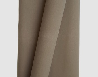 BEIGE GREY Waxed Canvas Fabric - Sold in 1/2 Yard Increments
