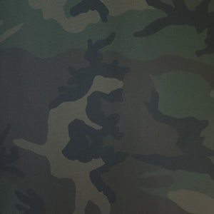 WAXED TWILL FABRIC - Camo sold in 1/2 yard increments