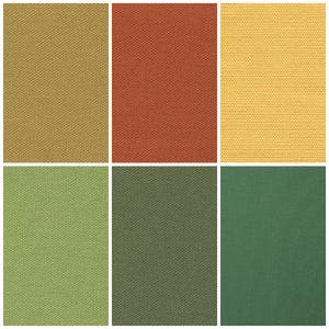 Organic Cotton Canvas - Yellow, Orange and Green Colorways