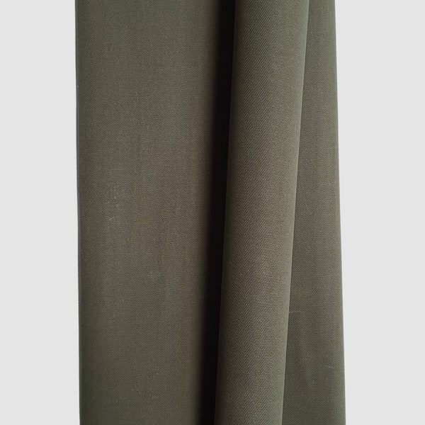 LIGHT OLIVE Waxed Canvas Fabric - Sold in 1/2 Yard Increments