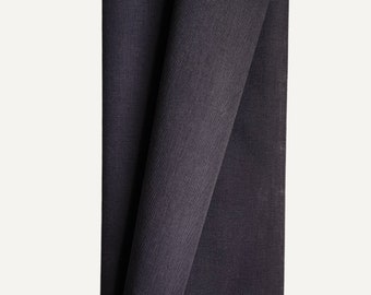 SMOKY CHARCOAL Waxed Twill Fabric - Sold in 1/2 Yard Increments