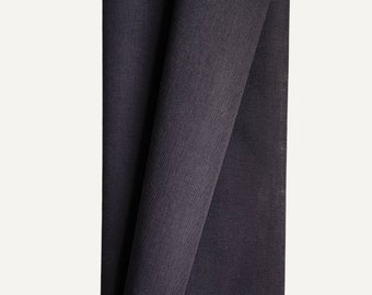 WAXED TWILL FABRIC - Smoky Charcoal sold in 1/2 yard increments