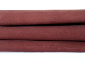 BARN RED Cotton Waxed Twill Fabric - Sold in 1/2 Yard Increments