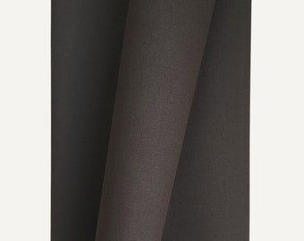 Waxed Canvas Fabric - Chocolate Brown