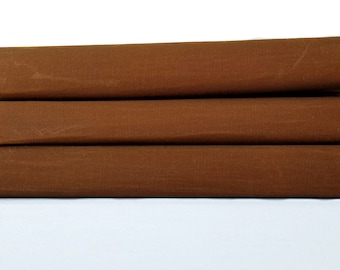 AMBER BROWN Cotton Waxed Twill Fabric - Sold in 1/2 Yard Increments