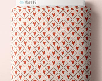 Cotone biologico Collezione About Love - Cuori