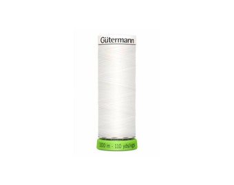 NU WHITE No. 800 - Gutermann Sew All Polyester Thread