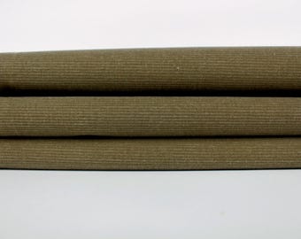 Waxed Corduroy Fabric - Dusty Brown 11-Inch Sample Cut
