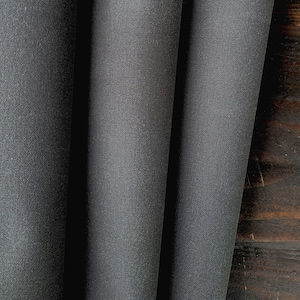 GRAPHITE GRAY Waxed Army Duck Canvas Fabric 10.10 oz. - Sold in 1/2 yard increments
