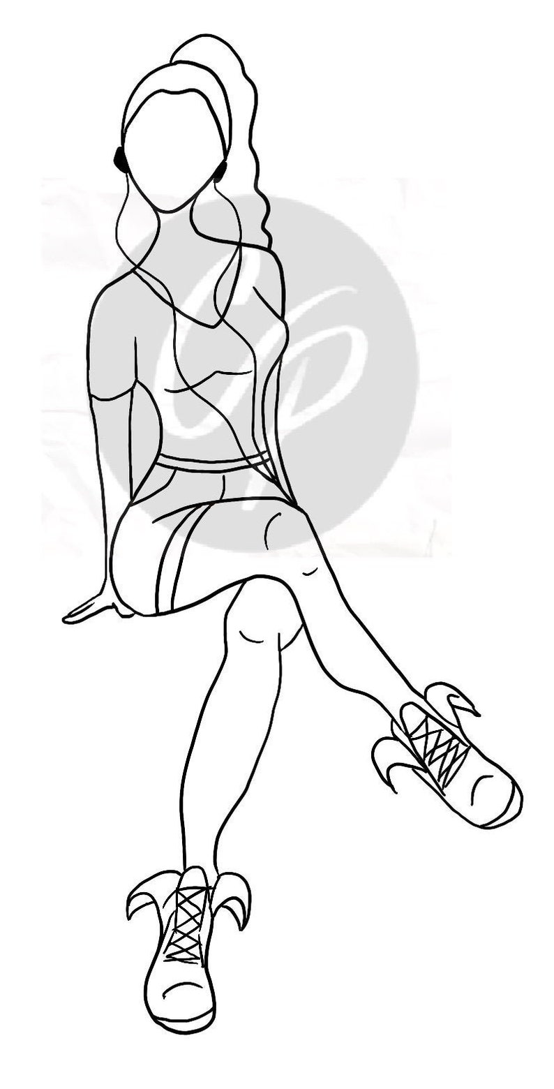 Digital Stamp, Nikki, Digi Stamp, Female Stamp image 2