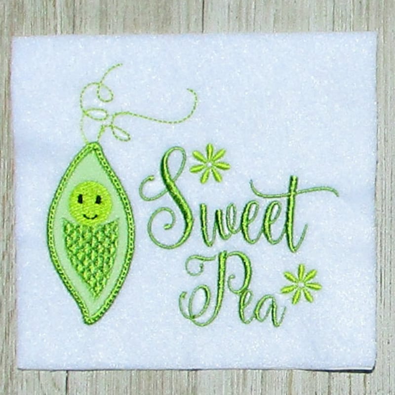 Sweet pea embroidery design etsy uk