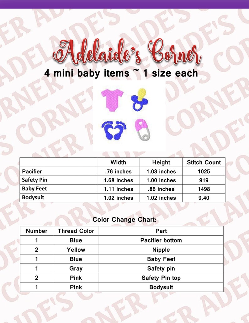 Baby Embroidery Design Mini Baby Items pacifier Baby Feet Etsy UK