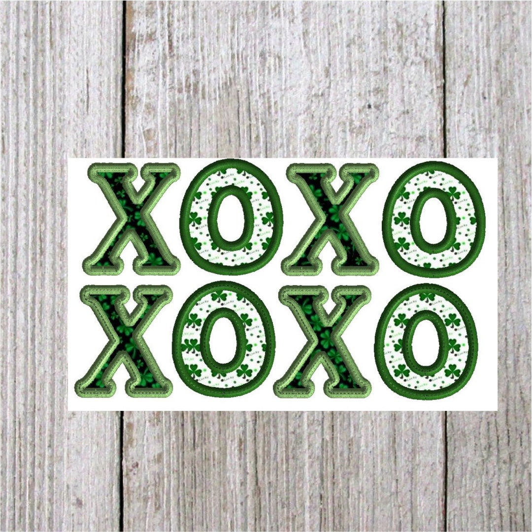Hugs and Kisses Embroidery Design Love Xoxo Applique 2 Etsy