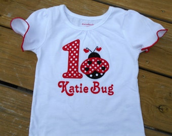 Ladybug 1st birthday embroidery design, instant download,  lady bug applique, machine applique, no fonts included, 3 size applique
