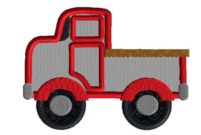 Pick Up Truck Embroidery Design Truck Machine Embroidery Etsy