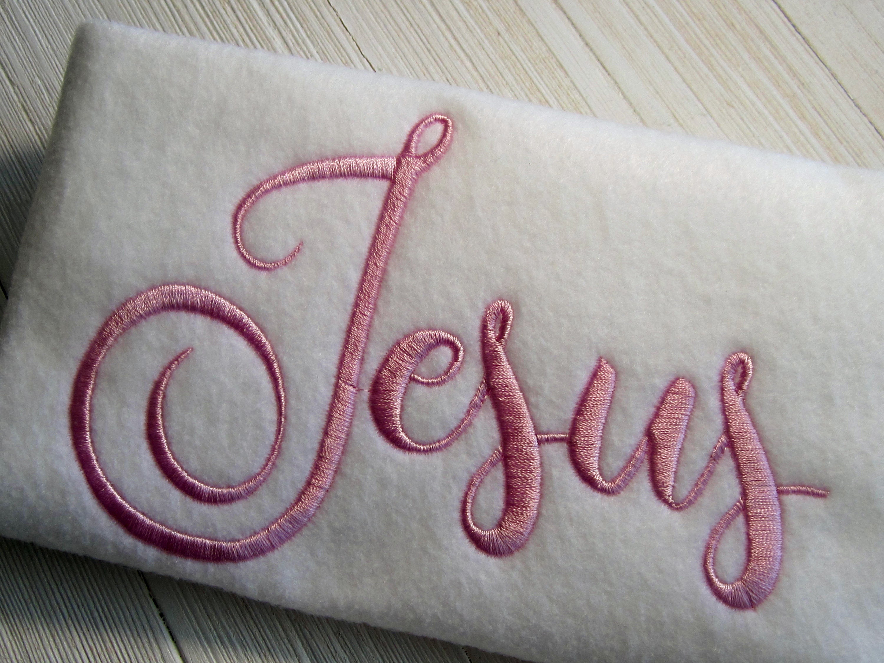 Jesus Embroidery Design Script Wordart Religious Christian | Etsy